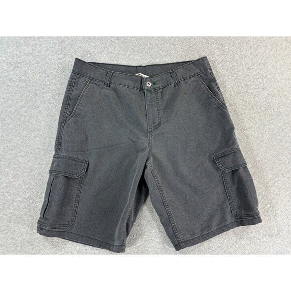 The North Face Cotton Cargo Hiking Travel Shorts (Men's 36) Gray - 10" - Picture 1 of 11
